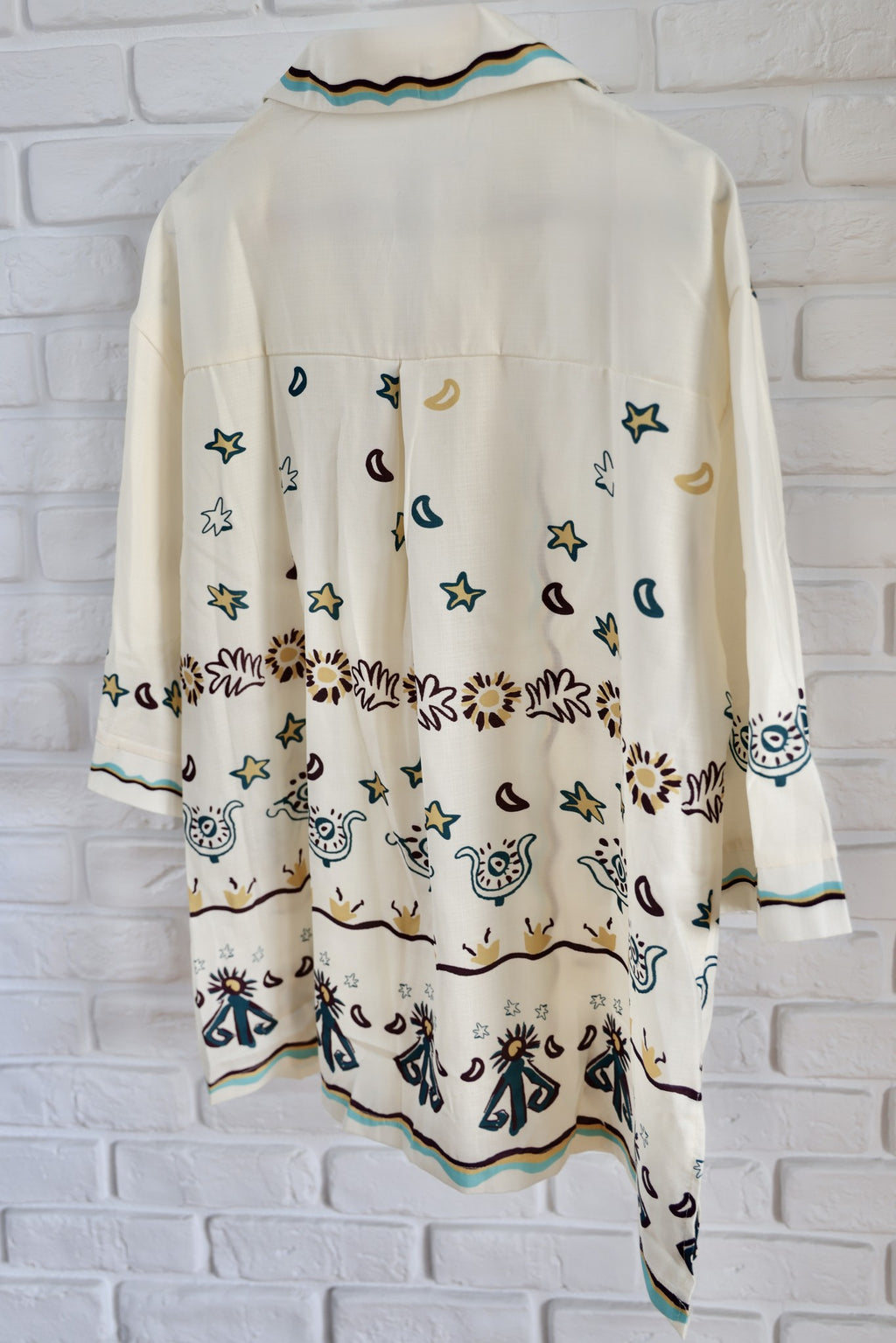 Compleu Cămașă și Pantaloni Scurți cu Print Astral